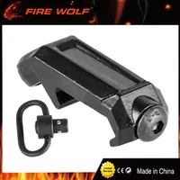 Fire Wolf Tactical Ras QD Sling Metal Mount Airsoft Black Sling Swivel Point Low Profile 20mm Picatinny Rail Mount184L