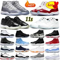AIR OG basketball shoes 11s 11 women Mens Cherry Pure Violet Cool Grey Concord Bred win like 96 Platinum Tint Bright Citrus UNC men sports