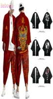 20 стилей костюм плюс размер 4xl 5xl 6xl китайский японский самурай хараджуку кимоно кардиган женщины мужчина мужски для косплей Юката Топы брюки набор x075162555