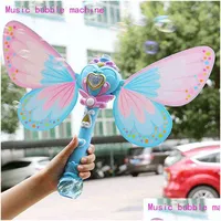 Gun Toys Bubble Music Magic Wand Outdoor For Baby Girl Princess Electric Blower Hine T220907 Drop Delivery Gift Model DHNH2