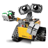 Modelbouwkits Lepins blokkeert film Wali Elon Musk Robot klein deeltje geassembleerd blok buster speelgoed kerstcadeau drop levering dh8tx