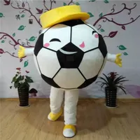 Fotbollsmaskot kostym tecknad vit fotboll anime tema karaktär jul karneval fest fancy kostymer vuxna storlek födelsedag utomhus outfit