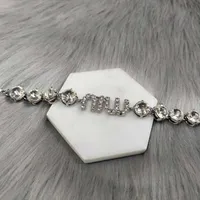 Designer Mius Mode Halskette Miumiu Neues Stil Armband Halskette Frauen Einfache Schmuck Mode Schönes Mädchen