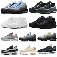 Designer 95 OG Running Shoes aIR airmaxs Max Mens Dark Army Greedy Chaussures 95s Neon Solar Red Triple Black White Reflective Volt Earth Day Navy Blue Grape Sneakers