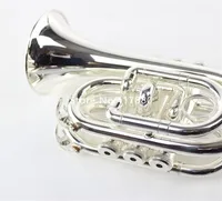 Professional Mini Bach TR6500 BB Trumpette tascabile Strumento musicale placcato di alta qualità con accessori casi 264U3437299