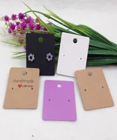 200pcs 54cm Kraft Paper handmade with love gift earring cards Jewelry display cardearring packing card3231229