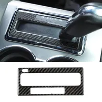 Carbon Fiber ABS Car Gear Shift Trim Panel Decoration For Ford F150 Raptor 2009-2014 Interior Accessories310O