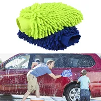 4pcs Microfiber Car Window Washing Home Cleaning Cloth Duster Towels Gloves Car Brush Cleaner Wool Soft Motorcycle Washer Care2590