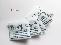 Custom Garment label woven labels for clothes sewing Notions clothing tags center fold7787501