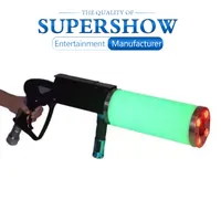 LED CO2 Gun DJ Stage Lighting Jet Machine Colorful Fog Spray Cannon Blower Disco Party Effect Equipment RGB Handhold