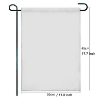 Double Sided Sublimation Blank Garden Flag 45x30 cm Vertical 100D Polyester DIY Outdoor Courtyard
