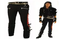 Men039s jeans Michael MJ Professionella underh￥llare Bad Trousers PANTS PUNK Black Buckle Matel US Style13934595