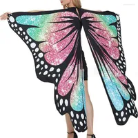 Sjaals vlinders vleugel anti-pilling cape halloween cosplay dames volwassenen wrap