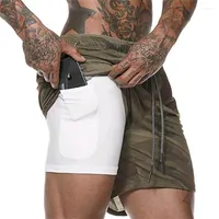 Shorts masculinos Brand uyuk Brand Men's Quick Dry Beach calça curta 2in1 Running Gym Fitness Fisicultura Treinamento de verão Masculino Trabalho de verão Bottoms