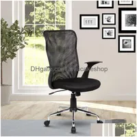 Meubles commerciaux Stock US Techni Mobili Mesh Mesh Assistant Office Chair Black A40 A25 Drop Livrot Home Garden DH6BE