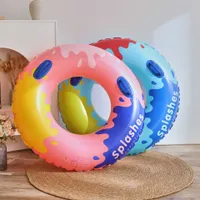 Life Vest Buoy Splash Ink Art Swimming Pool Foats Swimming Ring Adult Child Inflatable Pool Tube Giant Float Boys Girl Water Fun Toy Swim Laps T221214