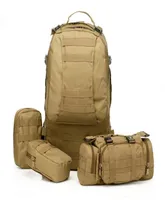 Новое прибытие 50L Molle Tactical Assault Outdoor Antry Rucksacks Backpack Bag Camping Bag Light 11color 5 PCS8073175
