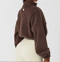 Yoga slijtage jassen defini￫ren hoodies sweatshirts lululemens vrouwen ontwerpers jas jassen jassen fitness hoodys schurft lage kleren met hoody