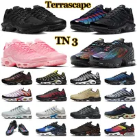 terrascape tn plus Running Shoes air tns 3 unity atlanta max tn3 Womens Mens Trainers Triple Black Reflective Metallic Copper Outdoor Sports Sneakers airmax