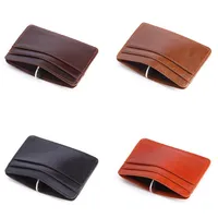 Card Holders Paris style luxury designer classic men women famous genuine leather credit card holder mini wallet