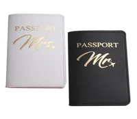 Card Holders Bride Groom Married Wedding Honeymoon Leather Passport Case Holder Travel ID Protector For Women Girls7848549