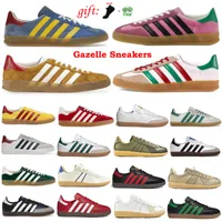 Luxury Designer Men Women Casual Shoes Samba Gazelle Sneakers Canvas Shoes black red green pink Patchwork Collaboration Size 36-45