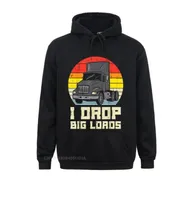 Men039s Hoodies Sweatshirts Mens Drop Big Loads Truck Retro Truckin Semi Driver Trucker Gift Hoodie For Men Special Clothes D4056853