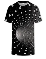 メンズグラフィックTシャツファッション3デジタルティーボーイズカジュアル幾何学的な印刷視覚催眠不規則なパターントップEURプラスサイズXXS57367360