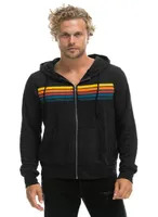 Men039s Sweatshirts Sweatshirts Rainbow Stripe à manches longues Sweatshirt Zipper Pocket Coat Spring Automne Veste de mode décontractée 9474037