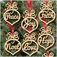 Decorações de Natal Letra da Igreja da Igreja Coração Padrão de Bubble Ornamento Tree Festival Home Ornamentos pendurados Presente 1043 B3 Delive Delive Dhp7x