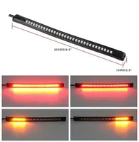 10 pieces Flexible Lighting 48 LED 2835 3014 smd Dual Color Yellow Red Light motorcycle strip turn signal tail rear brake stop Wat4248028