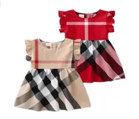 Summer Baby Girls Princess Dresses Kids Sleeveless Vest Dress Cotton Children Plaid Skirts Girl Skirt 18 Years5208504