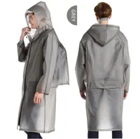 Long Raincoat EVA Thick Rainwear Universal Poncho Waterproof Hiking Tour Hooded Rain Coat Include Schoolbag Position4570258