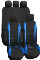 Gnupme autostoelbekleding Volledige set Automobile stoelbescherming Cover Vehicle stoel Covers Universal Car Accessories Carstyling Black1104269