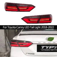 Bil TAILDIGHTS MONTERING Dynamisk streamer Turn Signal Indicator Lights For Toyota Camry LED BAKT LJUS RUND BAKELAMP