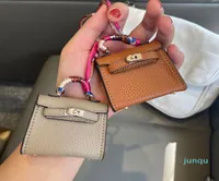 Luxurys nyckelfodral handväskor krok airpods fodral hörlurar designer väskor hängare tillbehör mini satchel koppling väska kvinnor handväska compo1504044