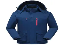 Jaqueta de esqui de casaco ao ar livre jaquetas de mangas compridas com capuz e roupas térmicas de inverno quente Men039s Mountaining Jacket7155580