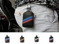 carbon fiber leather bag For Bmw Wallet Key 3 4 5 6 7 series X3 X4 320I530 keychain key case cover7930929