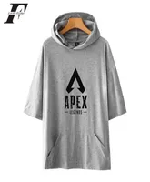 Apex Legends Tshirt Mannen en vrouwen Hooded Effen Kleur Tshirts 2021 Katoen Korte Mouw Tops بالإضافة إلى حجم النساء 039S4451816