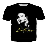 أزياء جديدة Womansmen الأكمام قصيرة Selena Selena Funny 3D طباعة Tshirt الصيف الملابس العادية Top Tees Plusl AB0134991885