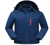 Jaqueta de esqui de casaco ao ar livre jaquetas de mangas compridas com capuz e roupas t￩rmicas de inverno quente Men039s jaqueta de montanhismo7042241