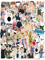 100 PCS S￩rie t￩l￩vis￩e de famille dr￴le comique Cartoon Peter Griffin Autocollants Graffiti Stickers for Diy bagages ordinateur portable Skateboard3914766