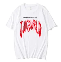 Rapper Juice Wrld Emo Trap Song por talhas de tampa de impress￣o de impress￣o hip -hop tshirt