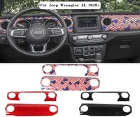 Autodashboard bedieningspaneel versnellingspaneelpaneel Cover Automotive interieurstickers voor Jeep Wrangler JL Sahara2639159