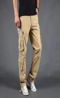Overalls New Men Cargo Pants Mens Loose Army Tactical Pants Male Outwear Straight Multipocket Trousers Pantalon Homme2470320