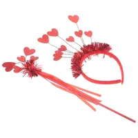 Bandanas 1 Set Herzkopfschmuck Valentinstag Fairy Stick zartes Haarreifen