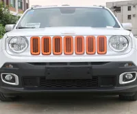 Mesh Grill Inserts Front Grilles Decoration Cover f￶r Jeep Renegade 20162018 ABS Network Auto Exterior Accessories1289694