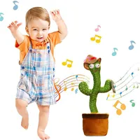 Versione della batteria Disposizione della festa Dancing Talking Singing Cactus Peluga Elettronica di peluche con Song Potted Early Education for Kids 244K