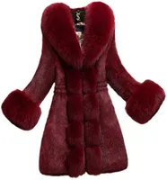 Womens Thickened rabbit fur Coats Fashion Slimfit Plus Size Winter Warm Jacket for Women 20218056730