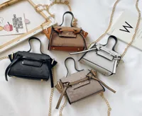 Designers children handbags INS Kids Cartoon Letter Printed Handbag Girls Chain OneShoulder Bag Child PU Leather Mini handbag A466746855